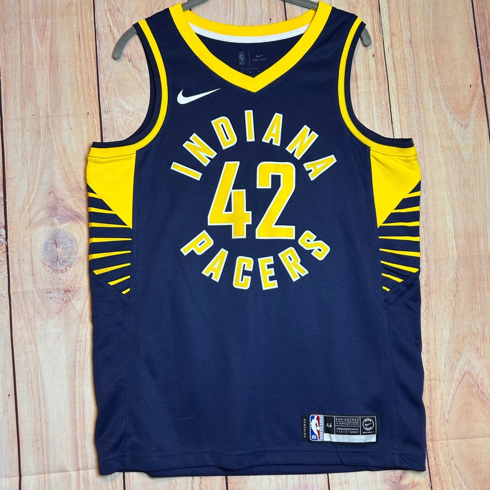 Nike Indiana Pacers Icon Edition Swingman Jersey Navy Blue 42 Herrell Men M NWOT